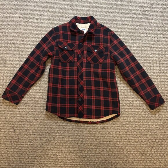 Kids plaid sherpa jacket size LG 10-12 - Picture 1 of 2